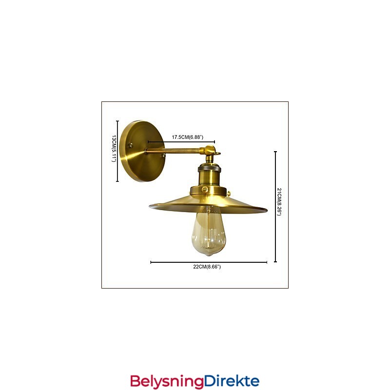 Rustikk Hytte Tradisjonell Klassisk Messingfunksjon For Downlight Vegglampe Vegglampe