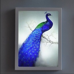 Integrert Moderne Samtidskunstnerisk Moderne Samtidsmalerifunksjon For Omgivende Lysvegglamper