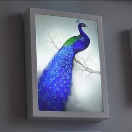 Integrert Moderne Samtidskunstnerisk Moderne Samtidsmalerifunksjon For Omgivende Lysvegglamper