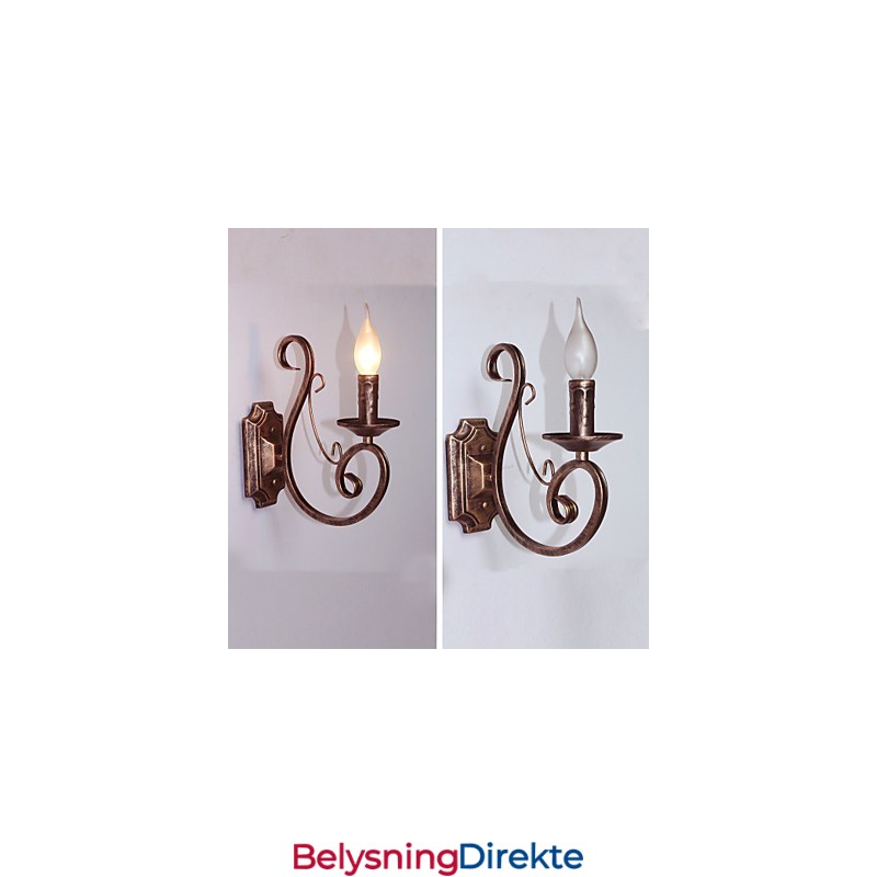 Mini Retro Vegglampe I Metallformet Vegglampe I Gangstil