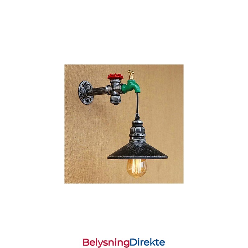 Landlig Retro-Maleri I Ministil Med Omgivende Lys, Vegglampe