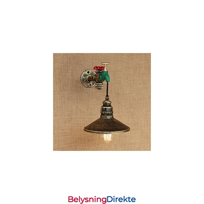 Landlig Retro-Maleri I Ministil Med Omgivende Lys, Vegglampe