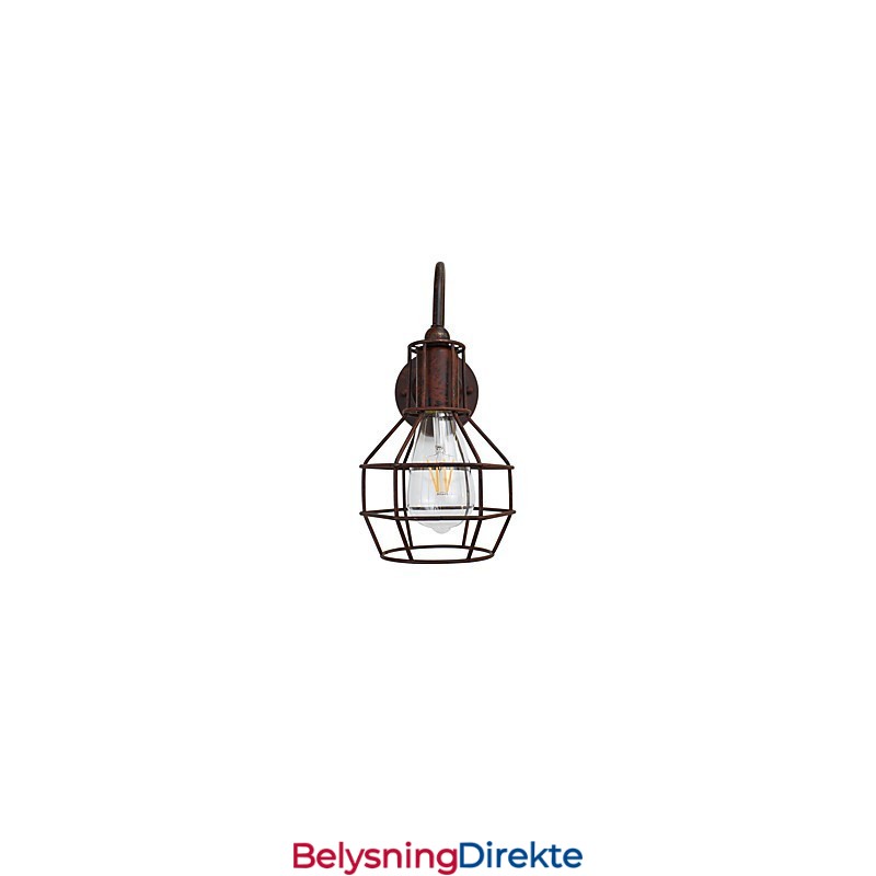 Vegglampe Vegglampe Rustfarget Retro Vegglampe