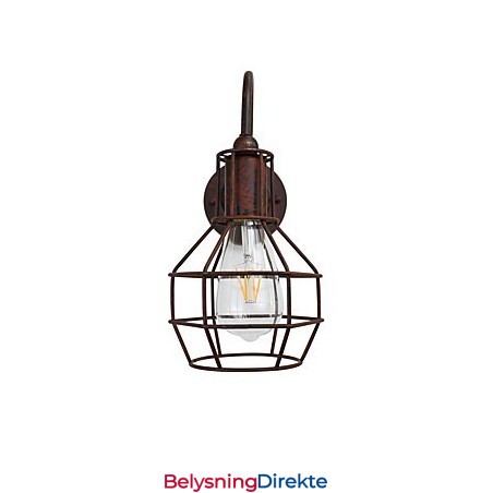 Vegglampe Vegglampe Rustfarget Retro Vegglampe