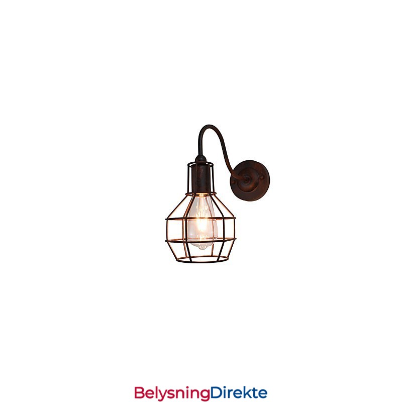 Vegglampe Vegglampe Rustfarget Retro Vegglampe