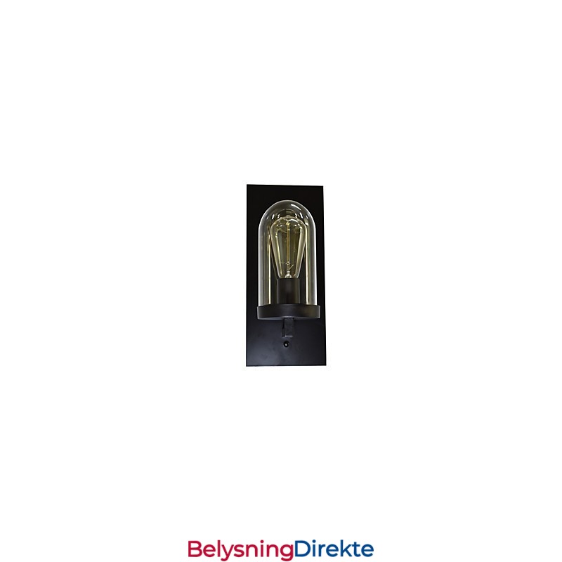 Malt Stålvegglampe Dum Svart Amerikansk Kaffedekorasjon Retro Vegglampe Lyssabellampe På Vegg