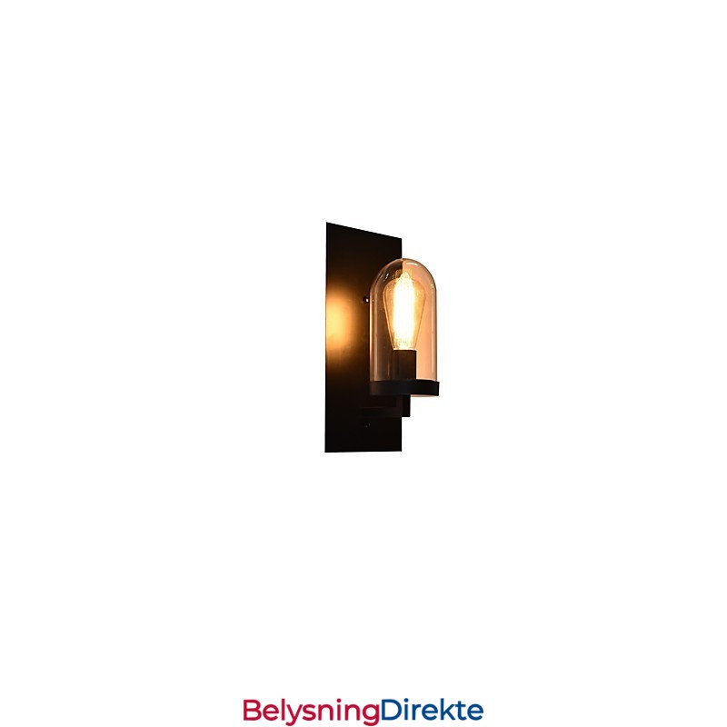 Malt Stålvegglampe Dum Svart Amerikansk Kaffedekorasjon Retro Vegglampe Lyssabellampe På Vegg