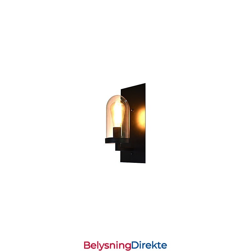 Malt Stålvegglampe Dum Svart Amerikansk Kaffedekorasjon Retro Vegglampe Lyssabellampe På Vegg