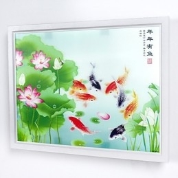 Integrert Moderne Samtidskunstnerisk Moderne Samtidsmalerifunksjon For Omgivende Lysvegglamper