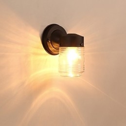 Vegglampe Moderne Samtidsstil Sort Oksidfinish Funksjon For Mini-Stil Omgivelseslys Vegglampetter