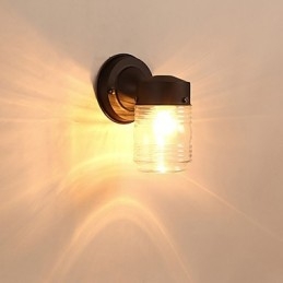 Vegglampe Moderne Samtidsstil Sort Oksidfinish Funksjon For Mini-Stil Omgivelseslys Vegglampetter