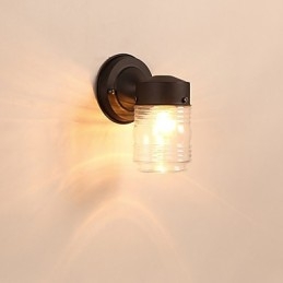 Vegglampe Moderne Samtidsstil Sort Oksidfinish Funksjon For Mini-Stil Omgivelseslys Vegglampetter