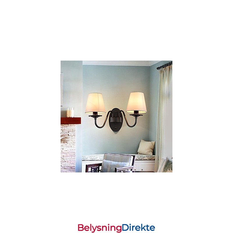 Rustikk Hytte Enkel Vintage-Maleri Omgivelseslys Vegglampe Vegglampe