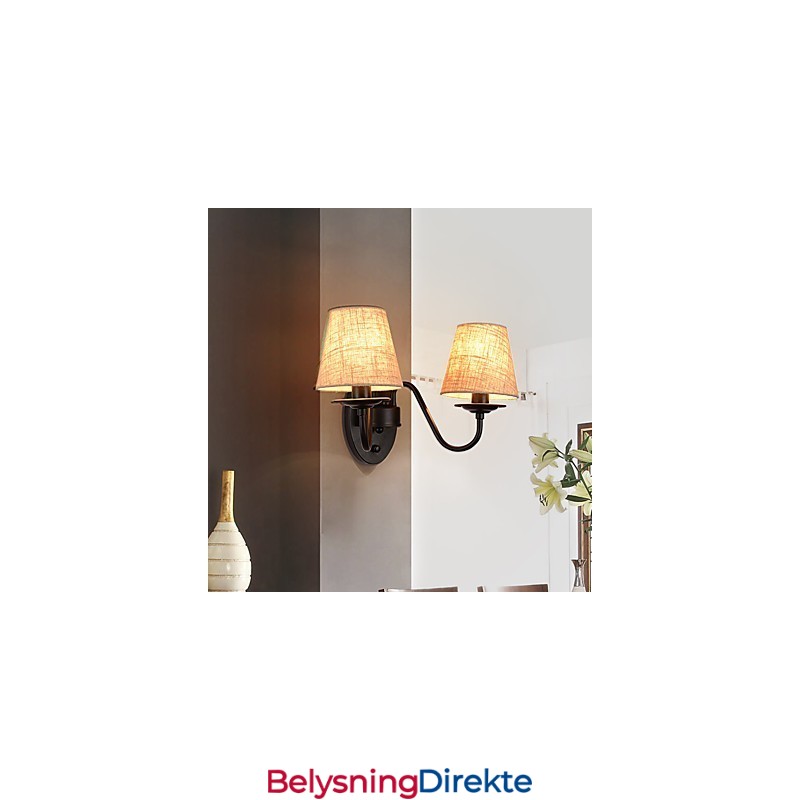 Rustikk Hytte Enkel Vintage-Maleri Omgivelseslys Vegglampe Vegglampe