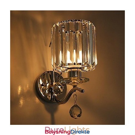 Krystall Moderne Samtids Galvanisert Opplyst Vegglampe Vegglampe