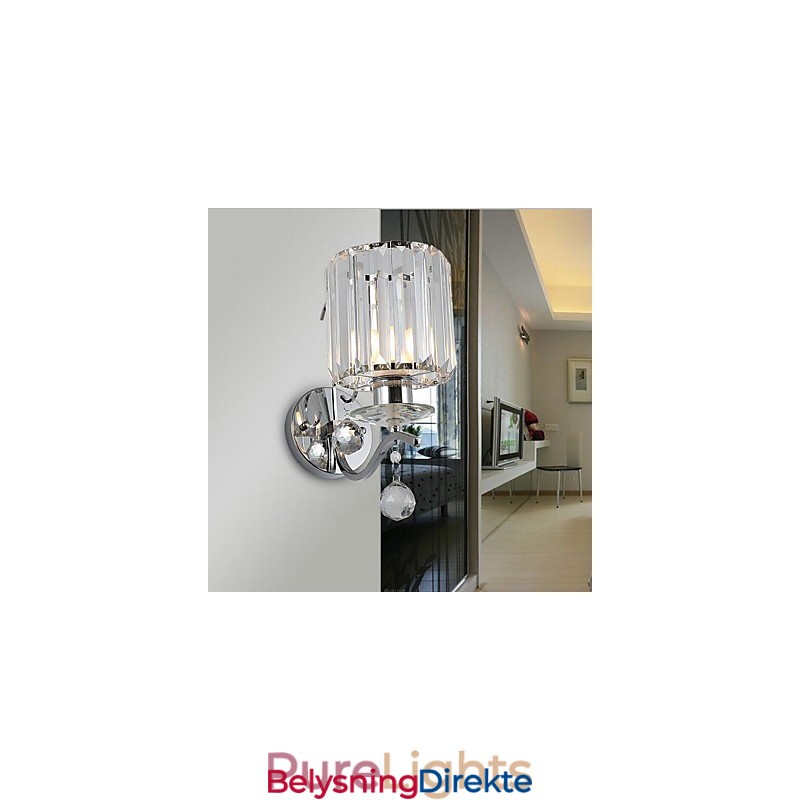 Krystall Moderne Samtids Galvanisert Opplyst Vegglampe Vegglampe