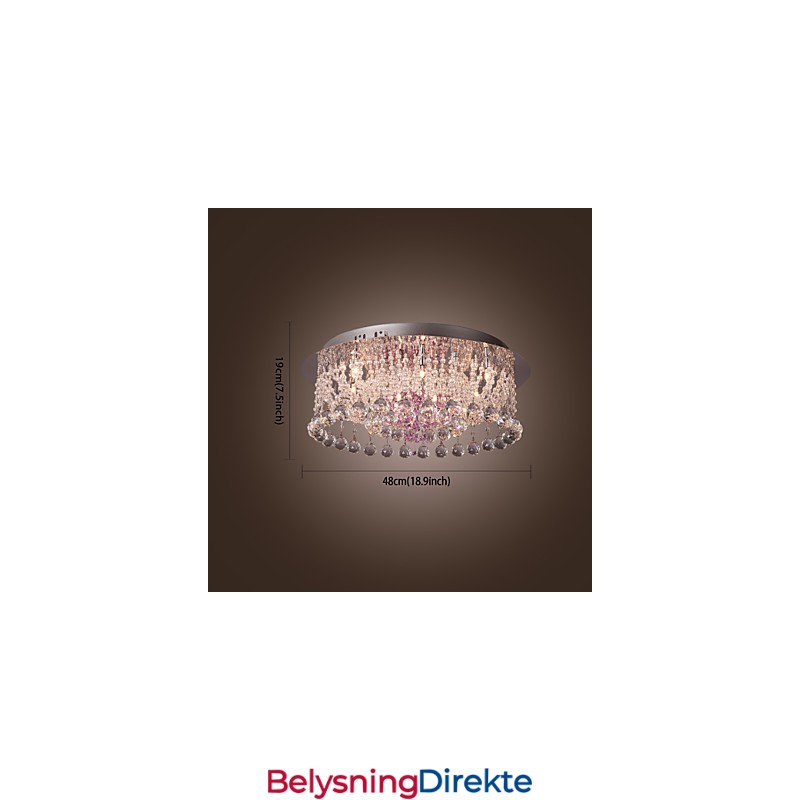 Luksuriøs Krystalllysekrone Med 12 Lys Louis Design