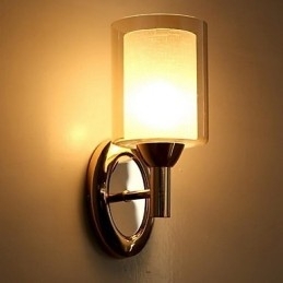 Moderne Samtids Galvanisert Opplyst Vegglampe Vegglampe