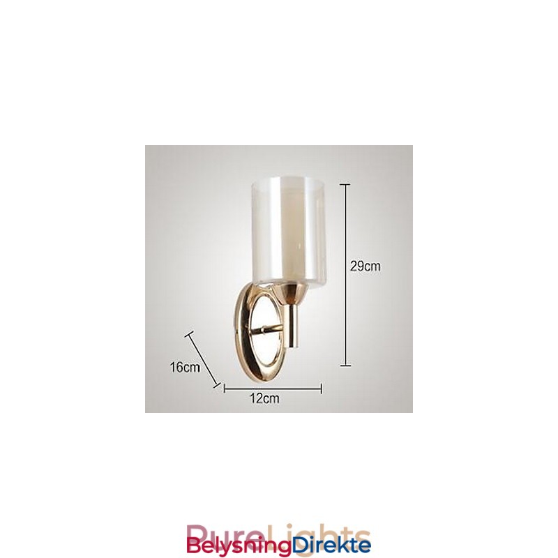 Moderne Samtids Galvanisert Opplyst Vegglampe Vegglampe