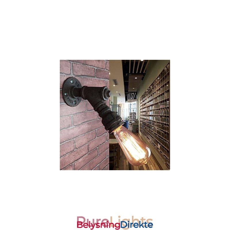 Rustikk Hyttemaling For Buet Omgivelseslys Vegglampe