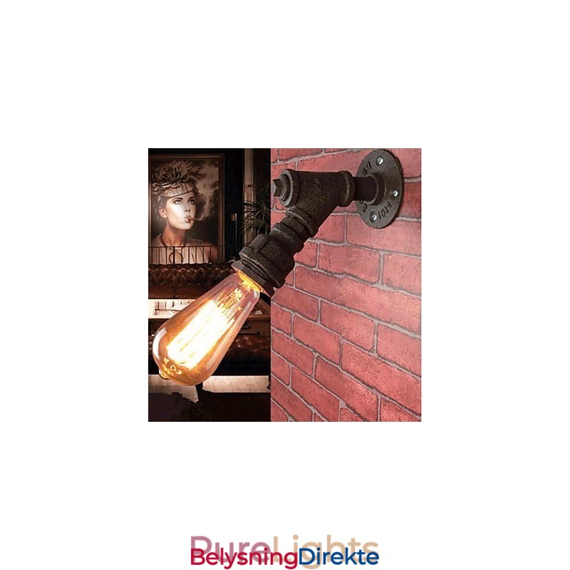 Rustikk Hyttemaling For Buet Omgivelseslys Vegglampe