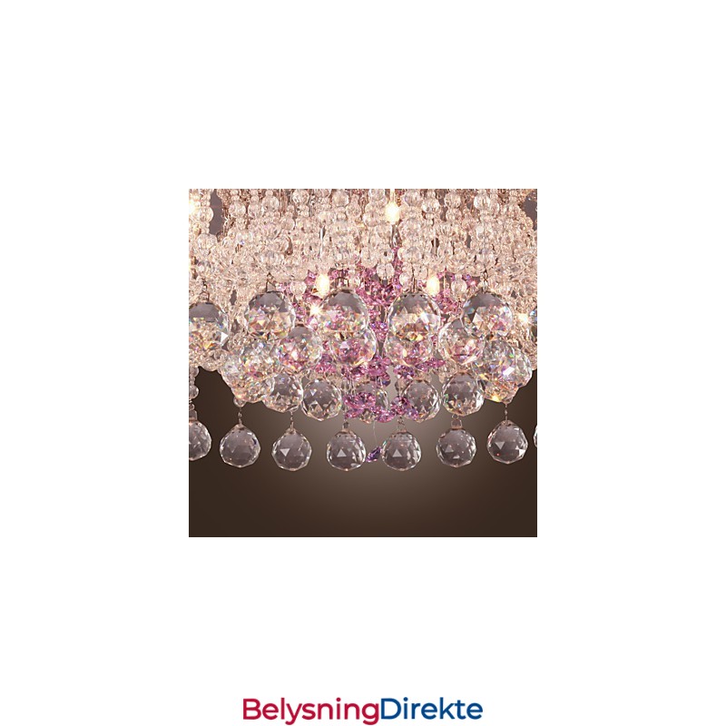 Luksuriøs Krystalllysekrone Med 12 Lys Louis Design