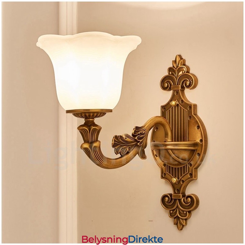 Enkelt Lys Tradisjonell Klassisk Stue Spisestue Soverom Metall Luksuriøs Innendørs Vegglampe