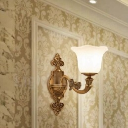 Enkelt Lys Tradisjonell Klassisk Stue Spisestue Soverom Metall Luksuriøs Innendørs Vegglampe