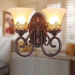 Rustikk Hytte Stue Spisestue Soverom Metall Innendørs Vegglampetter