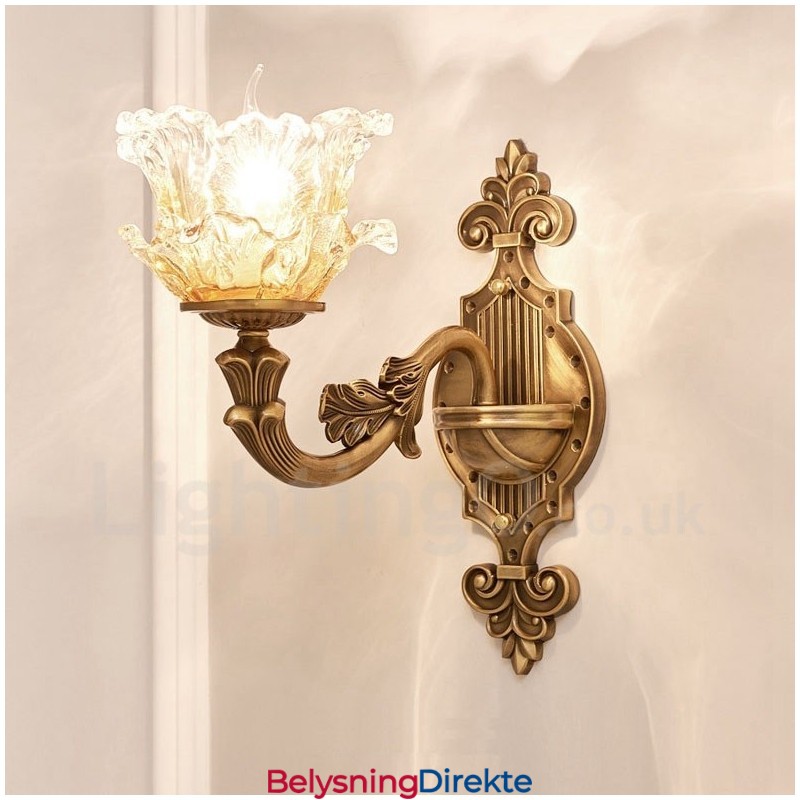 Enkelt Lys Tradisjonell Klassisk Stue Spisestue Soverom Metall Luksuriøs Innendørs Vegglampe