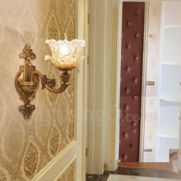 Enkelt Lys Tradisjonell Klassisk Stue Spisestue Soverom Metall Luksuriøs Innendørs Vegglampe