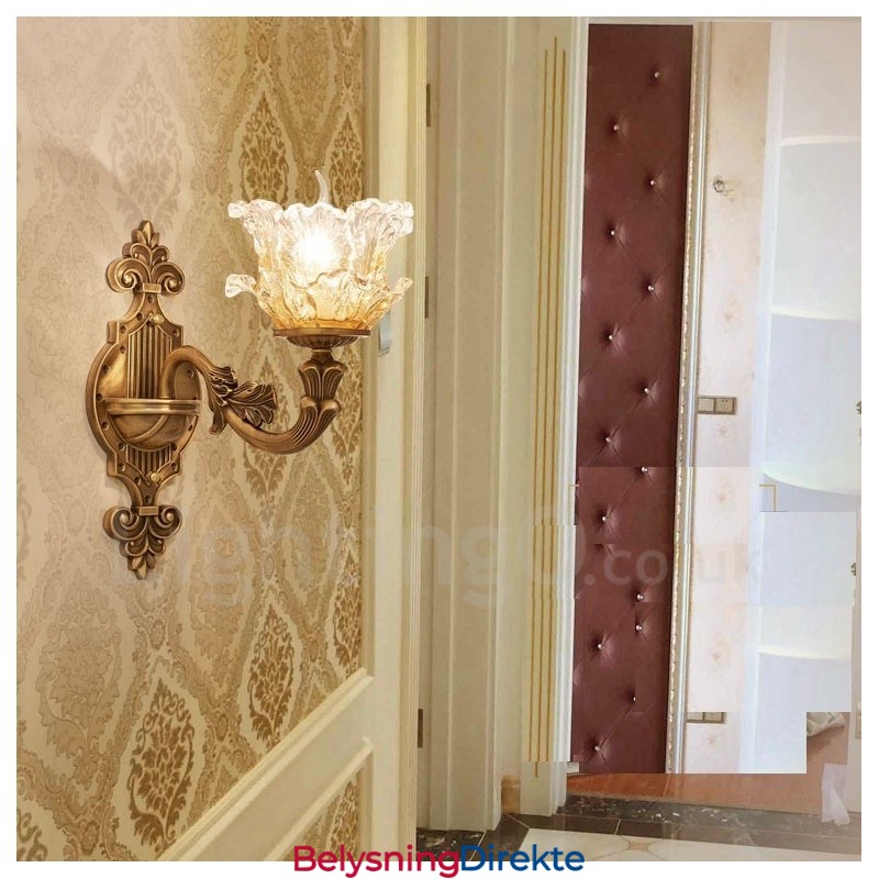 Enkelt Lys Tradisjonell Klassisk Stue Spisestue Soverom Metall Luksuriøs Innendørs Vegglampe