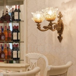 Lys Tradisjonell Klassisk Stue Spisestue Soverom Metall Innendørs Vegglampe