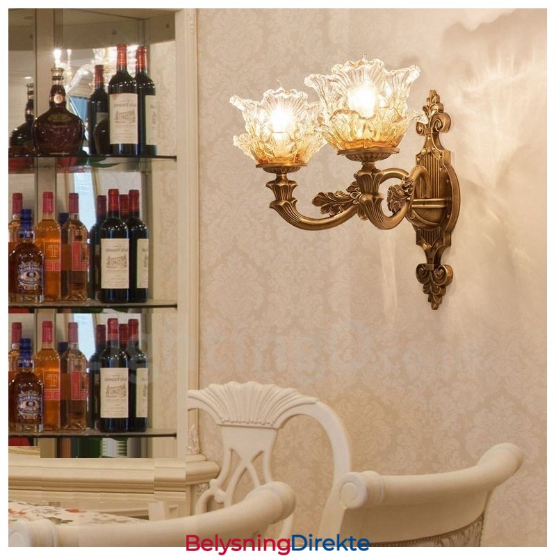 Lys Tradisjonell Klassisk Stue Spisestue Soverom Metall Innendørs Vegglampe