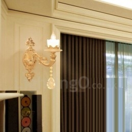 Enkelt Lys Tradisjonell Klassisk Stue Spisestue Soverom Metall Luksuriøs Innendørs Vegglampe