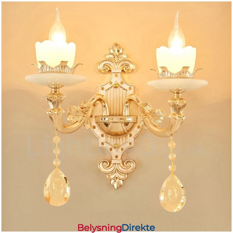 Lys Tradisjonell Klassisk Stue Spisestue Soverom Metall Innendørs Vegglampe