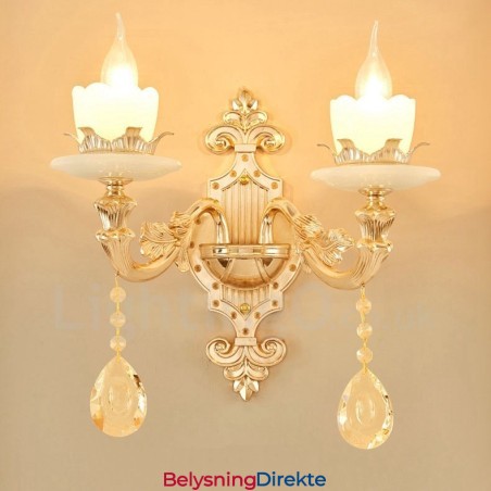 Lys Tradisjonell Klassisk Stue Spisestue Soverom Metall Innendørs Vegglampe