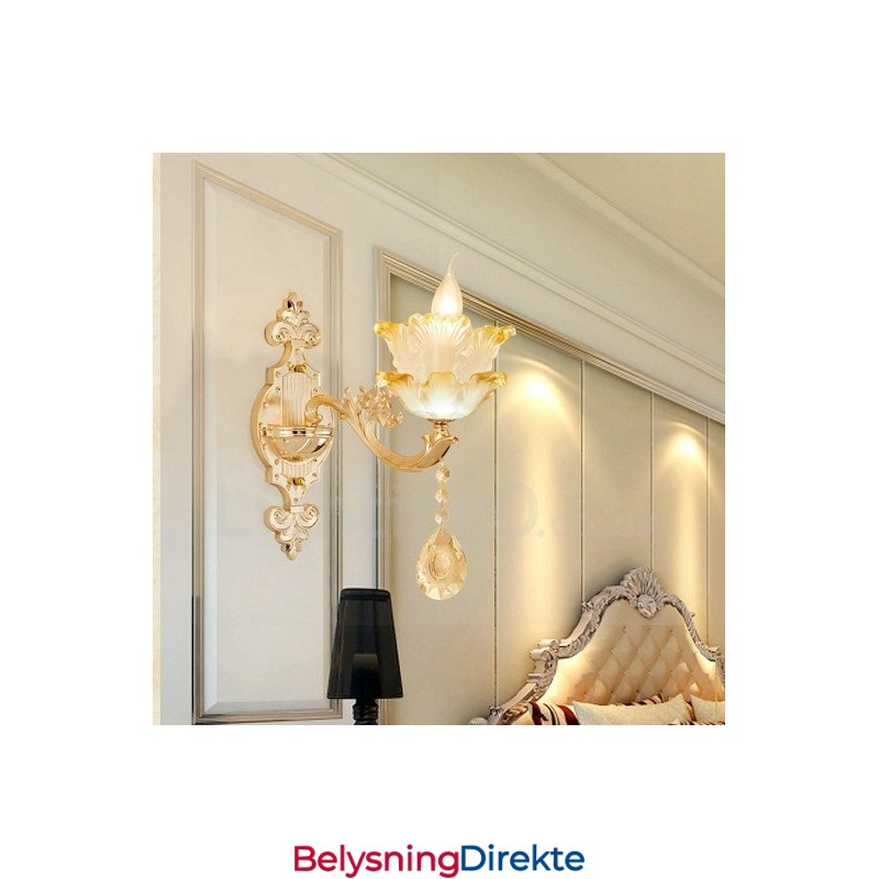 Enkelt Lys Tradisjonell Klassisk Stue Spisestue Soverom Metall Luksuriøs Innendørs Vegglampe