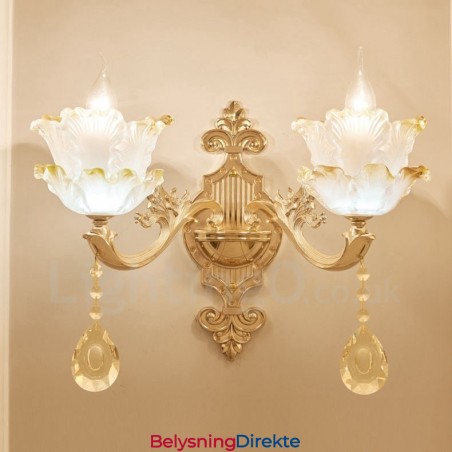 Lys Tradisjonell Klassisk Stue Spisestue Soverom Metall Innendørs Vegglampe