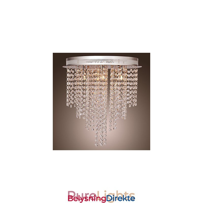 Moderne Samtids Krystall Mini Stil Galvanisert Metall Innfelt Montering