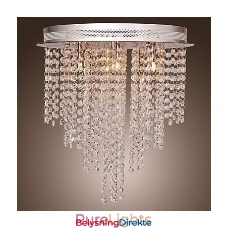 Moderne Samtids Krystall Mini Stil Galvanisert Metall Innfelt Montering