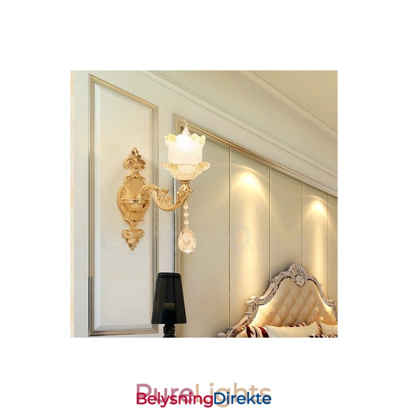 Enkelt Lys Tradisjonell Klassisk Stue Spisestue Soverom Metall Luksuriøs Innendørs Vegglampe