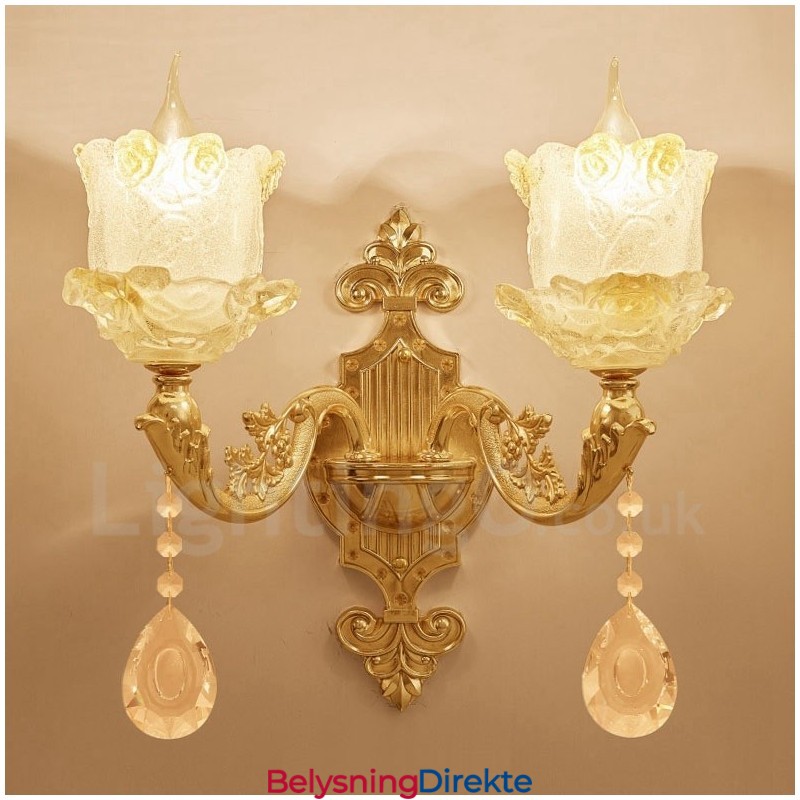 Lys Tradisjonell Klassisk Stue Spisestue Soverom Metall Innendørs Vegglampe