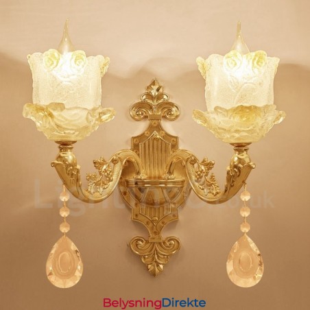 Lys Tradisjonell Klassisk Stue Spisestue Soverom Metall Innendørs Vegglampe