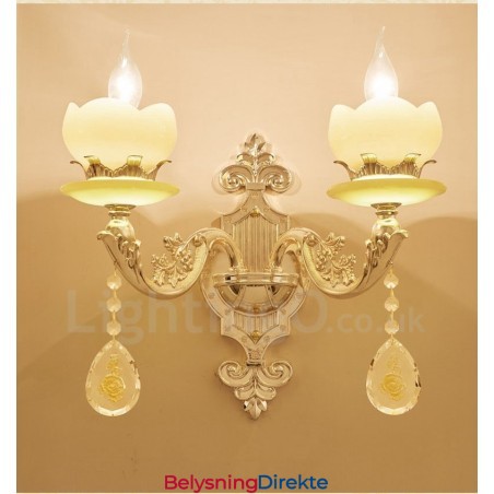 Lys Tradisjonell Klassisk Stue Spisestue Soverom Metall Innendørs Vegglampe