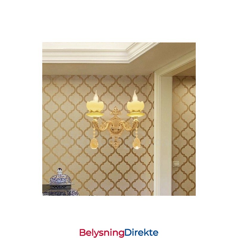 Lys Tradisjonell Klassisk Stue Spisestue Soverom Metall Innendørs Vegglampe