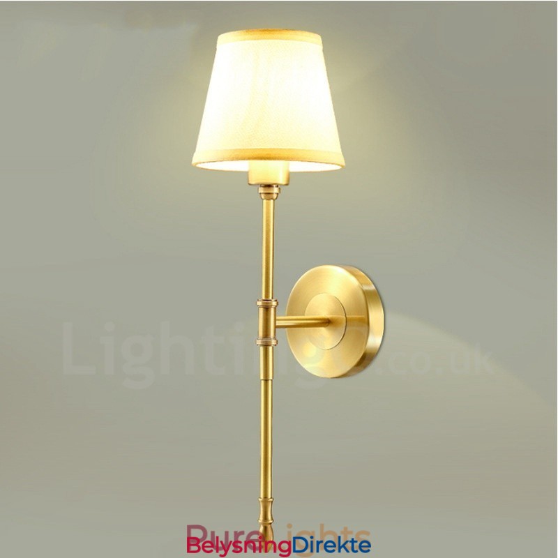 Enkeltlys Tradisjonell Klassisk Kobber Innendørs Vegglampe