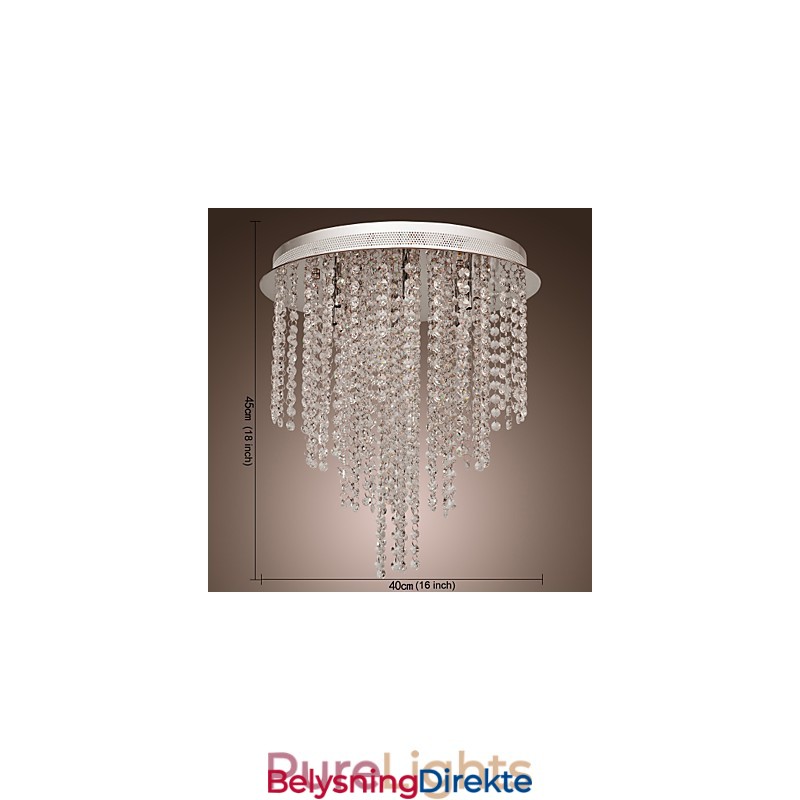 Moderne Samtids Krystall Mini Stil Galvanisert Metall Innfelt Montering