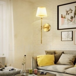 Enkeltlys Tradisjonell Klassisk Kobber Innendørs Vegglampe
