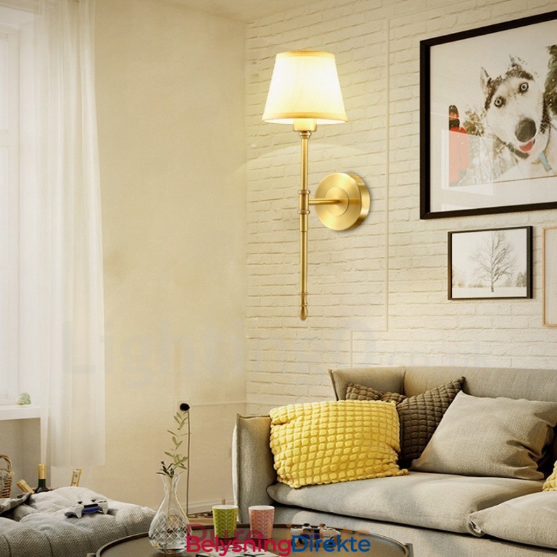 Enkeltlys Tradisjonell Klassisk Kobber Innendørs Vegglampe